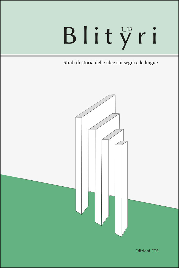 					View Vol. 2 No. 1 (2013): Il soggetto in questione. Semiologia degli indizi e tradizione linguistico-fenomenologica
				